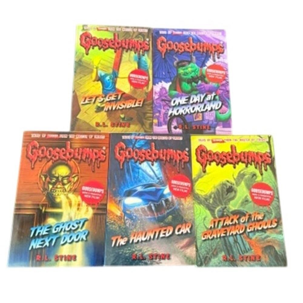 Goosebumps Horror Adventure Book Lot 5 PB Books R.L. Stine